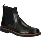 Leonardo Shoes  Herrenstiefel U385 PE VITELLO NERO 8260 C024