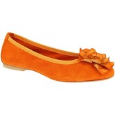 Leonardo Shoes  Ballerinas 6087 VELOUR ARANCIO