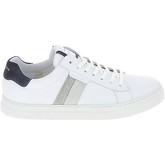 Schmoove  Sneaker Spark Gang Nappa Chevron Blanc Marine