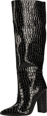 STEVE MADDEN High-Heel-Stiefel Lederimitat