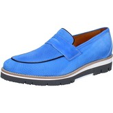 Thomas Valmain  Herrenschuhe mokassins blau nabuk AB811