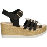 Sara Milani  Sandalen 8424-5 Mit Keil Damen SCHWARZES PLATIN