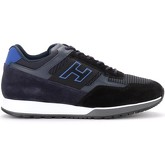 Hogan  Sneaker Sneaker H321 in Leder und Veloursleder Blau