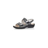 remonte Sandalen/Sandaletten Keilsandaletten schwarz Damen