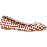 Leonardo Shoes  Ballerinas GIANNA RED/WHITE