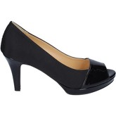 Olga Rubini  Pumps pumps schwarz textil glänzendem leder BS104