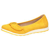 CAPRICE 9-22153-24 641 Damen Ballerina Leder Yellow Gelb Klassische Ballerinas gelb Damen