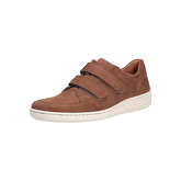 WALDLÄUFER Herren Slipper/Klettverschlußschuh Komfort-Halbschuhe braun Herren