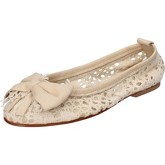 Nu-Eva  Ballerinas ballerinas beige textil leder AE20