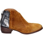 Moma  Ankle Boots stiefeletten gelb wildleder silber leder BT10