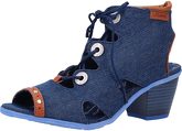 MUSTANG Schaftsandalette Lederimitat/Textil