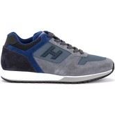 Hogan  Sneaker Sneaker H321 in Veloursleder Blau und Grau