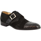 Leonardo Shoes  Herrenschuhe 202 CAMOSCIO NERO PITONE
