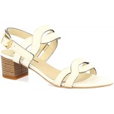 Leonardo Shoes  Sandalen C 76 VACCH. BIANCO