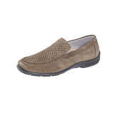 JOMOS Slipper Wechselfußbett,Stretcheinsatz Schlupf Klassische Halbschuhe braun Herren