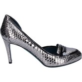 18 Kt  Pumps pumps silber schwarz leder BS172