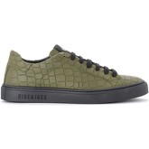 Hide jack  Sneaker Sneaker Croco in Leder Militärgrün