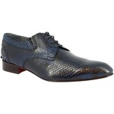 Leonardo Shoes  Herrenschuhe 020 RETTILE BLUE