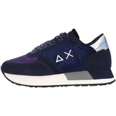Sun68  Sneaker - Kate animal velvet blu Z40216-07