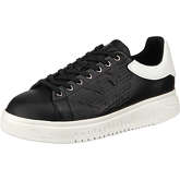 Emporio Armani Snk Fg Lea+fg Lea.deer Embosse Sneakers Low schwarz Herren