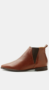 Spitzer Chelseaboots aus Leder