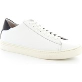 Leonardo Shoes  Sneaker SMOOT-B VITELLO BIANCO BLU