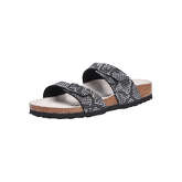 BIRKENSTOCK Damen Tieffußbett Pantolette Komfort-Pantoletten schwarz Damen