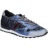 Date  Sneaker sneakers blau textil silber glitter BX59
