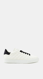 Sneaker mit Kreuzsteppung, in Leder-Optik
