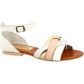 Leonardo Shoes  Sandalen PC70X BIANCO ROSA ARGENTO