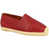 Leonardo Shoes  Espadrilles UOMO FLEX VITELLO ROSSO