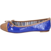 18 Kt  Ballerinas ballerinas blau braun lackleder BS167