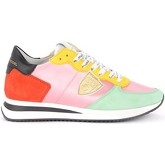 Philippe Model  Sneaker Sneaker Tropez X in Textilie Rosa und Veloursleder