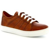 Leonardo Shoes  Sneaker 8701E19 1E19 VITELLO AV ARANCIO PARMA