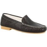 Leonardo Shoes  Damenschuhe 318 STROPICCIATO NERO FONDO GOMMA CHIARA