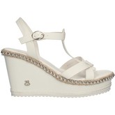 Solo Soprani  Sandalen SST12 Mit Keil Damen WEISS