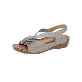 Naturläufer Sandale Schlupf Klassische Sandalen blau Damen