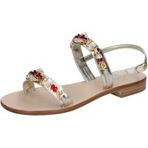 Soleae  Sandalen sandalen platin leder rot BY499