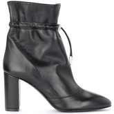 Via Roma 15  Stiefeletten Absatz-Stiefeletten in schwarzem Leder