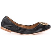 Tory Burch  Halbschuhe Ballerinas Minnie Cap-Toe in Leder und Lack Schwarz