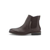 TOM TAILOR Shoes Chelsea Boots aus Echtleder Klassische Stiefel dunkelbraun Damen