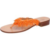 Eddy Daniele  Sandalen sandalen orange satin Perlen aw316