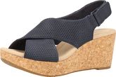 Clarks Keilsandalette Nubukleder