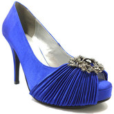 Haute Couture  Pumps pumps electric blaue satin strass at389