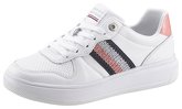 TOMMY HILFIGER Plateausneaker CORPORATE TOMMY LEATHER CUPSOLE