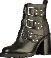 Bronx High-Heel-Stiefelette Leder