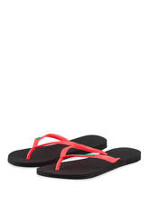 Havaianas Zehentrenner Slim Logo schwarz