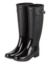 Hunter Gummistiefel Refined schwarz