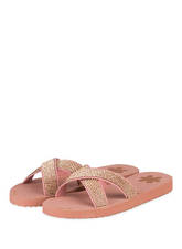 Flip*Flop Pantoletten Cross Glam rosa