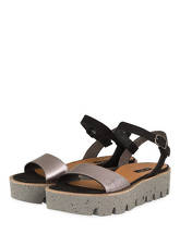 Paul Green Plateau-Sandalen schwarz